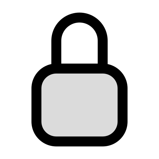 ロック Generic Outline Color icon