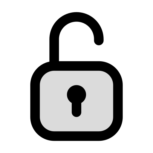 Unlock Generic Outline Color icon