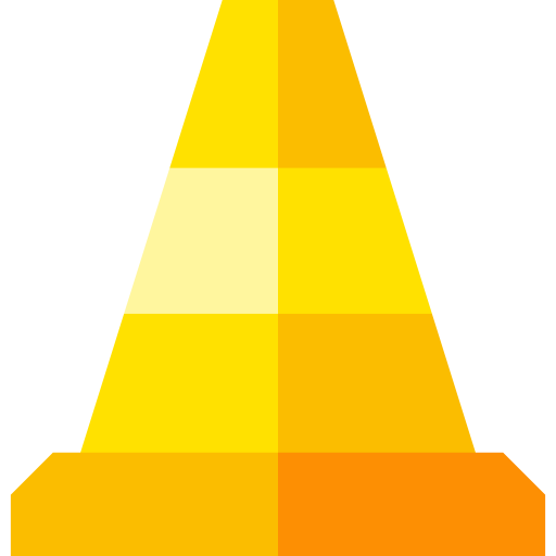トラフィックコーン Basic Straight Flat icon