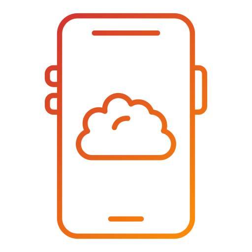 nuage mobile Generic Gradient Icône