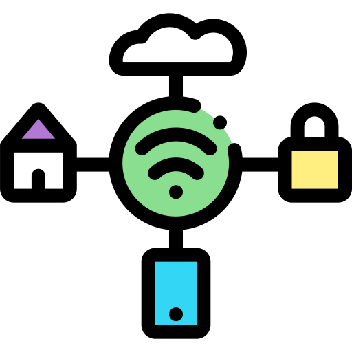 iot Detailed Rounded Lineal color icon