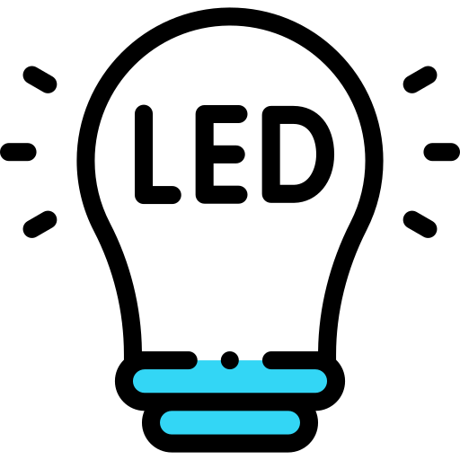 led-licht Detailed Rounded Lineal color icon