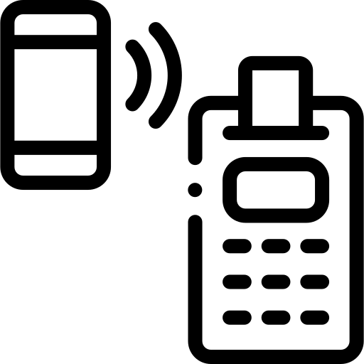 contactloos Detailed Rounded Lineal icoon