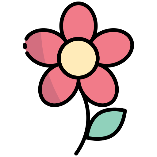 Flower Generic Outline Color icon