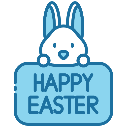frohe ostern Generic Blue icon