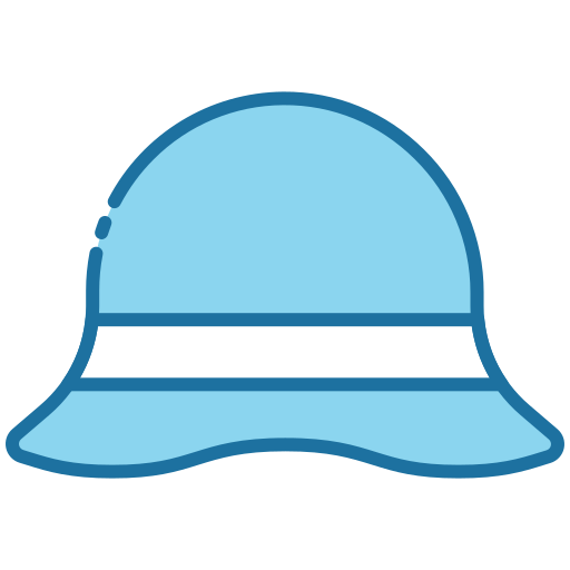 sombrero pamela Generic Blue icono