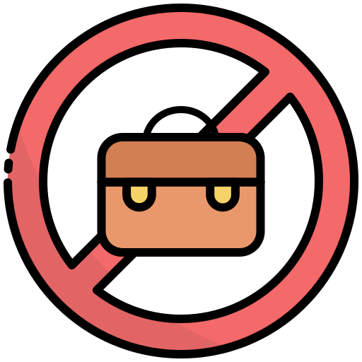 No work Generic Outline Color icon