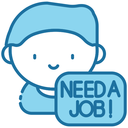 Безработный Generic Blue иконка