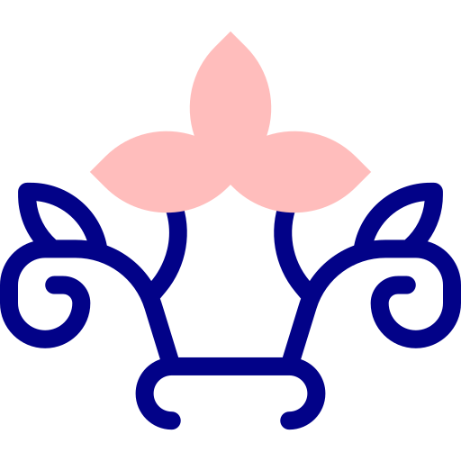 花のデザイン Detailed Mixed Lineal color icon