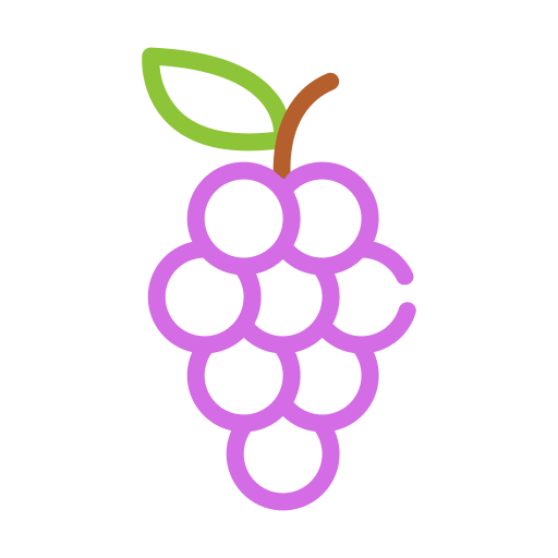 Grape Generic Outline Color icon