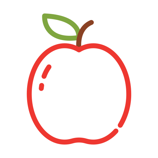яблоко Generic Outline Color иконка