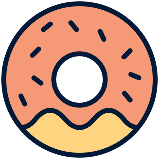 Donuts Generic Outline Color icon
