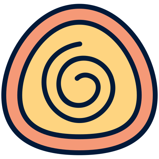 Swiss roll Generic Outline Color icon