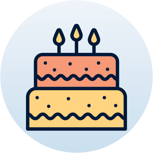 Birthday cake Generic Circular icon