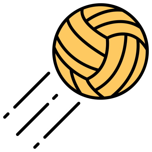 volleyballball Generic Outline Color icon