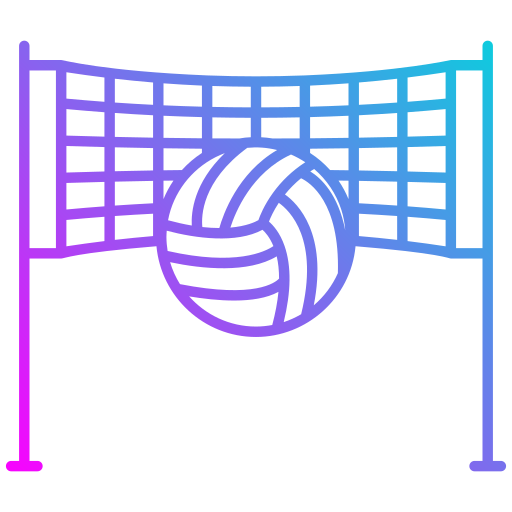 filet de volleyball Generic Gradient Icône