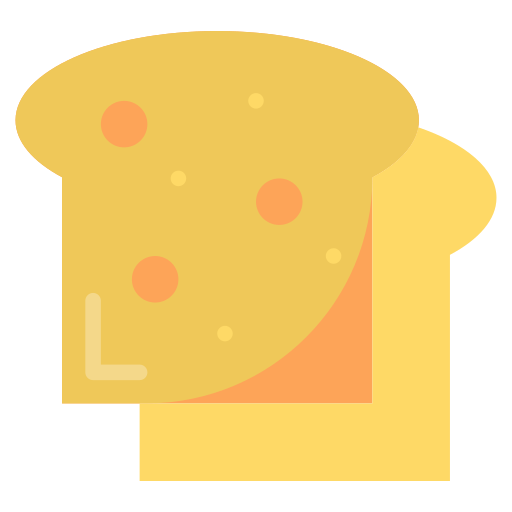 geroosterd brood Generic Flat icoon