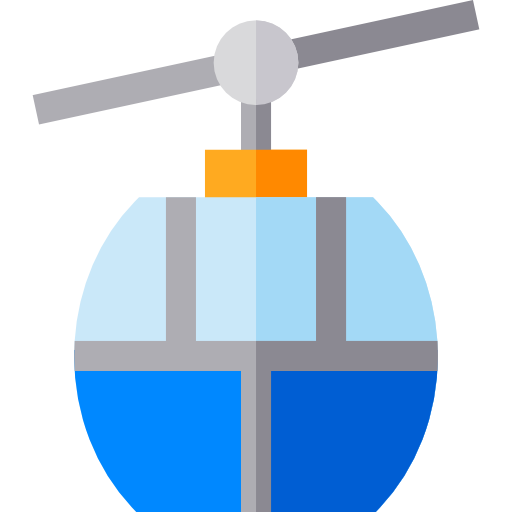teleférico Basic Straight Flat icono