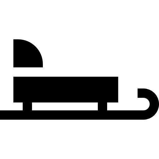 trineo Basic Straight Filled icono