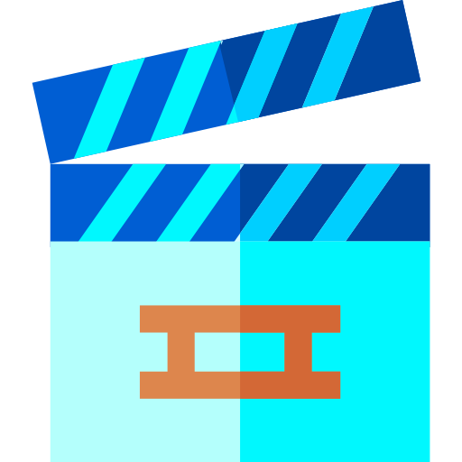 Clapperboard Basic Straight Flat icon
