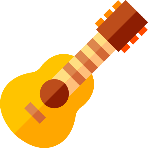 Guitar Basic Straight Flat icon