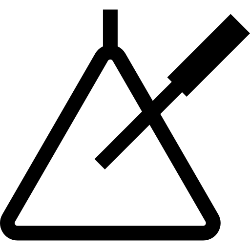 triangolo Basic Straight Filled icona