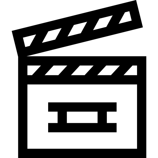 clapperboard Basic Straight Lineal icon