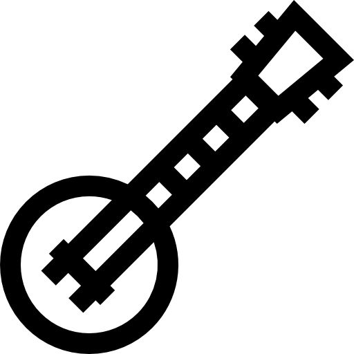 Banjo Basic Straight Lineal icon