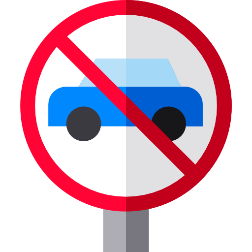stationnement interdit Basic Straight Flat Icône