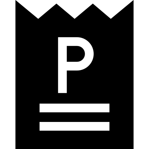 parkticket Basic Straight Filled icon