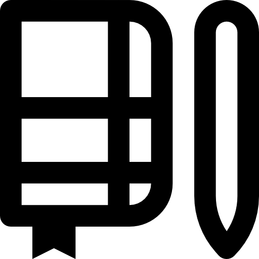 zeszyt Basic Black Outline ikona