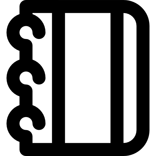 porządek obrad Basic Black Outline ikona