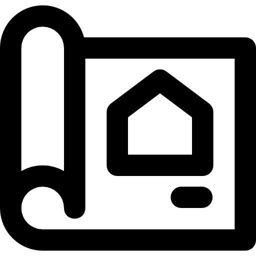 planimetria Basic Black Outline icona