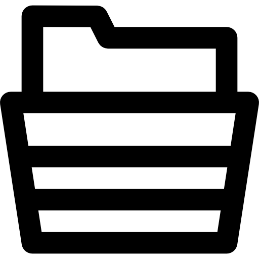 Папка Basic Black Outline иконка