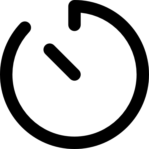 Stopclock Basic Black Outline icon
