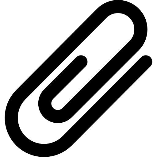 clip de papel Basic Black Outline icono