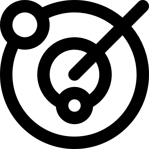 radar Basic Black Outline icono