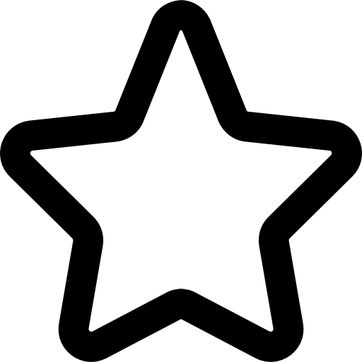 Звезда Basic Black Outline иконка