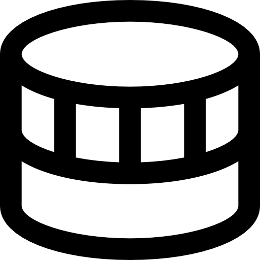 baza danych Basic Black Outline ikona