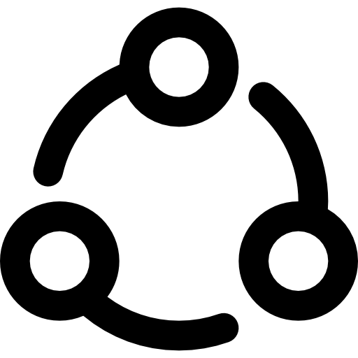 netzwerk Basic Black Outline icon