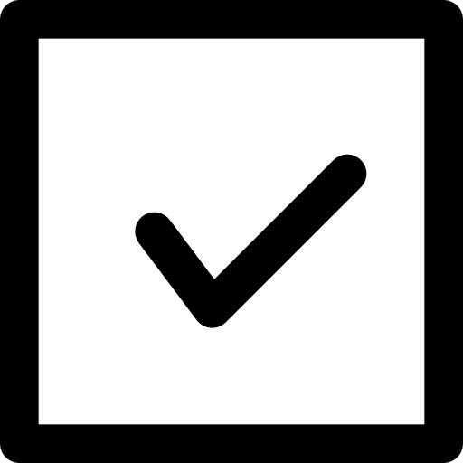 comprobado Basic Black Outline icono