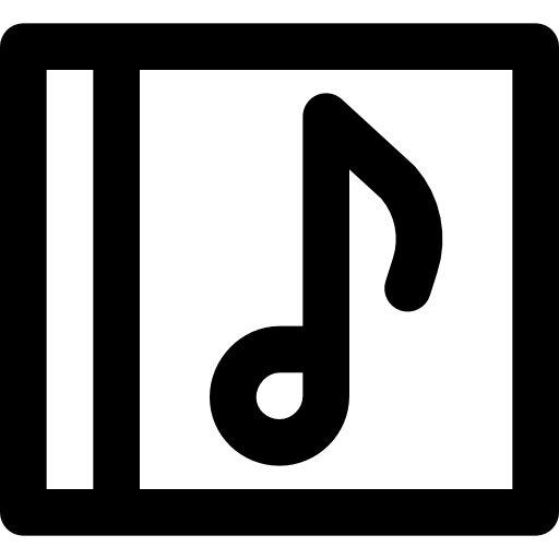 Music Basic Black Outline icon