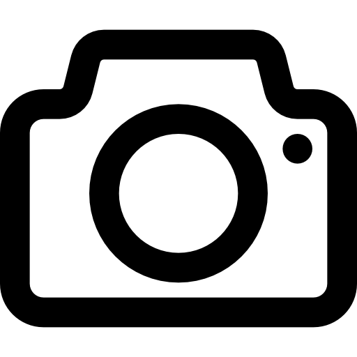 cámara fotográfica Basic Black Outline icono