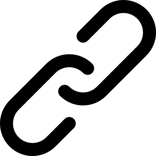 enlace Basic Black Outline icono