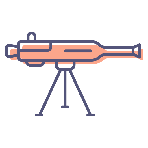 Machine gun Generic Color Omission icon