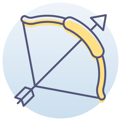 arco y flecha Generic Circular icono