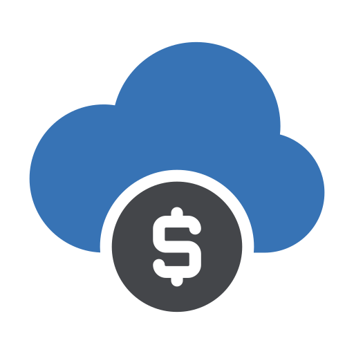cloud computing Generic Blue icoon
