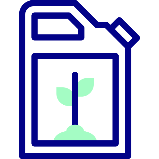 biocombustible Detailed Mixed Lineal color icono