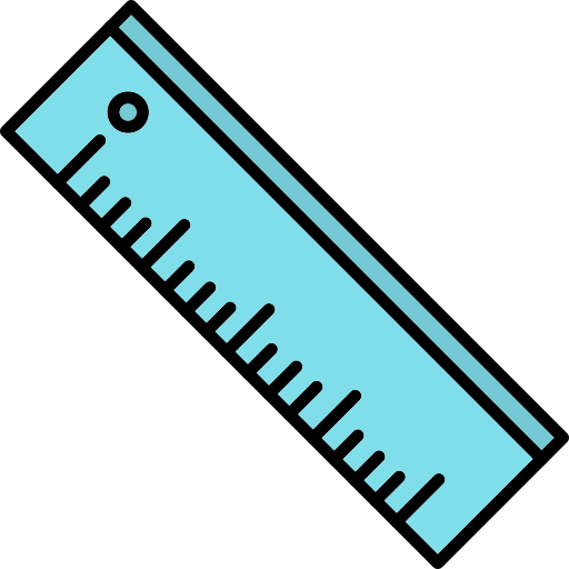 Ruler Generic Outline Color icon