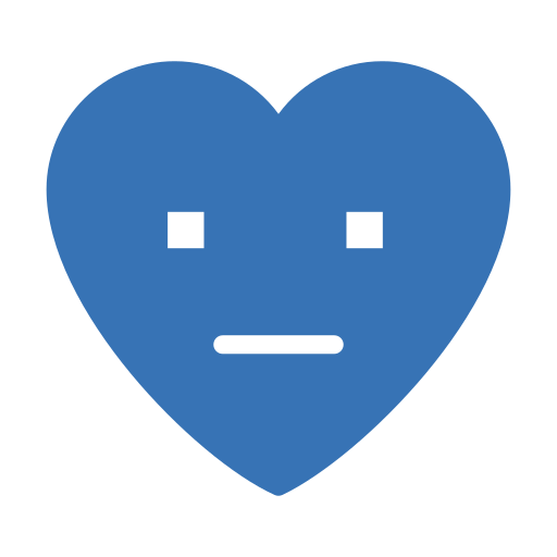 찌푸린 얼굴 Generic Blue icon